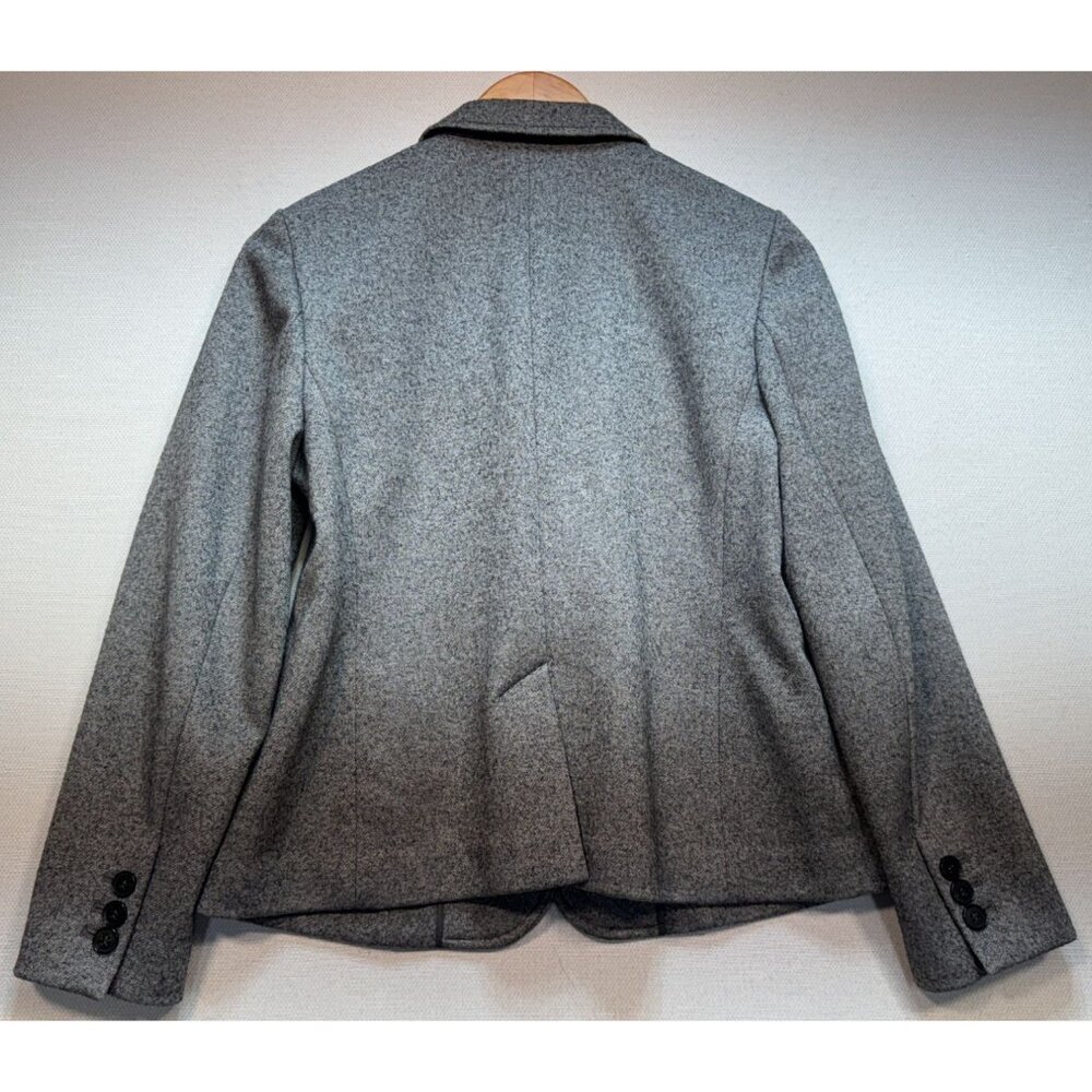 Talbots Women's Classic Wool Blend 3 Button Blazer Long Sleeve Size 10p Gray - Picture 2 of 10